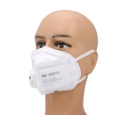 3M 9551V KN95 Particulate Respirator Protective Masks Safety Mask with Valve Face Mouth Mask for Outdoor Activities
