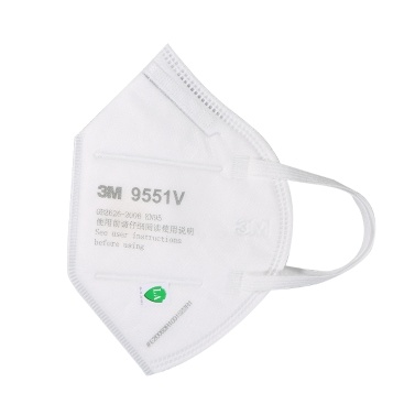 3M 9551V KN95 Particulate Respirator Protective Masks Safety Mask with Valve Face Mouth Mask for Outdoor Activities