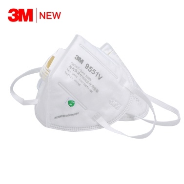 3M 9551V KN95 Particulate Respirator Protective Masks Safety Mask with Valve Face Mouth Mask for Outdoor Activities