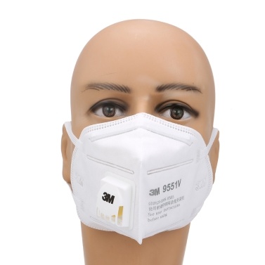 3M 9551V KN95 Particulate Respirator Protective Masks Safety Mask with Valve Face Mouth Mask for Outdoor Activities